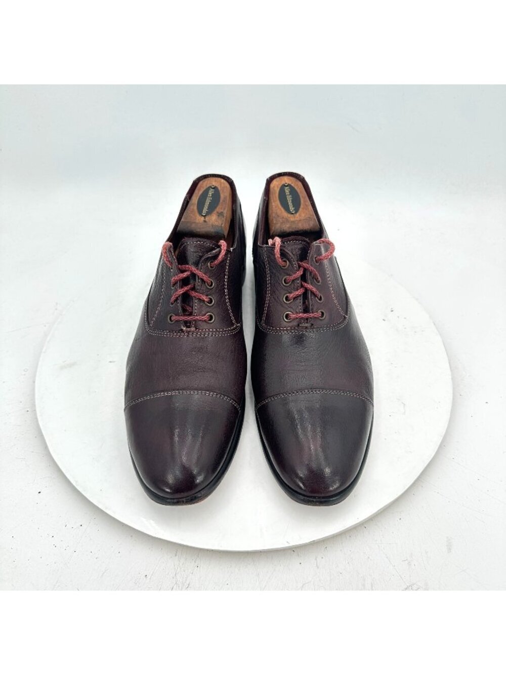 Paolo Lantorno Men Size EU 40 US 7 Brown Leather Cap Toe Oxford Dress Shoes